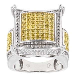 RESERVED / ON HOLD     Yellow &White Diamond Ring